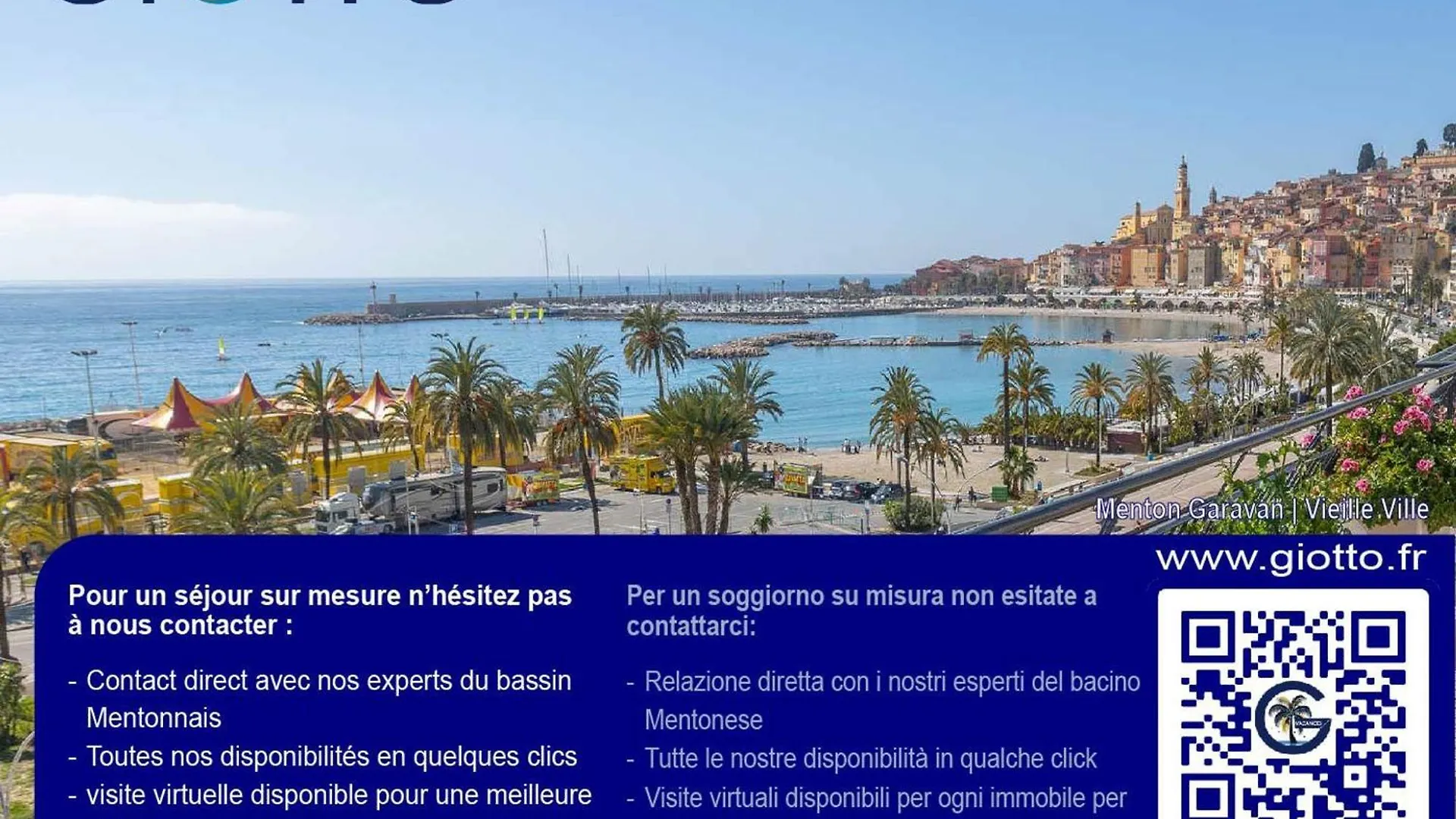 Superbe 2P Centre Menton Avec Terrasse, Clim, Wi-Fi - Fr-1-196-152 Apartment